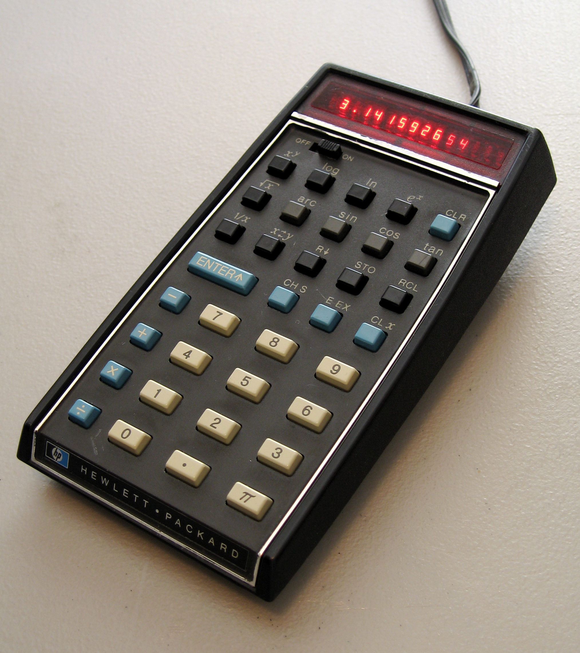Figure 2 — The Hewlett-Packard HP-35, the first handheld scientific calculator, introduced in 1972.